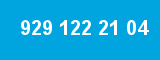 929 122 21 04 929 122 21 04